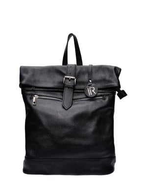 Isabella Rhea Zwart Rundleer Tas
