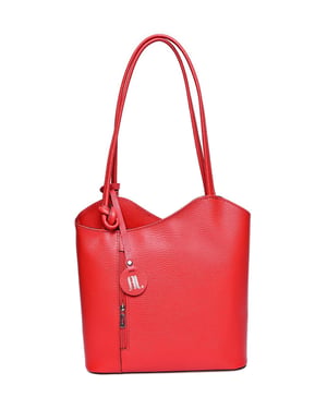 Anna Luchini Rood Rundleer Tas