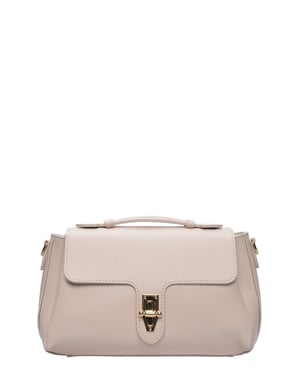 Roberta M Beige Rundleer Tas