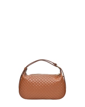Anna Luchini Brown Rundleer Tas