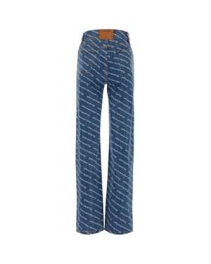 Geprinte Denim Jeans