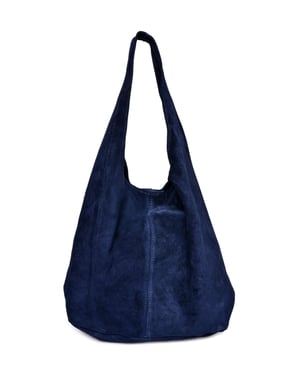Anna Luchini Blauw   Rundleer Tas