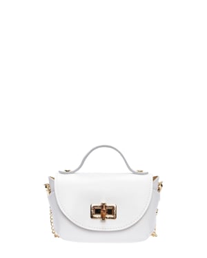 Anna Luchini Wit Rundleer Tas
