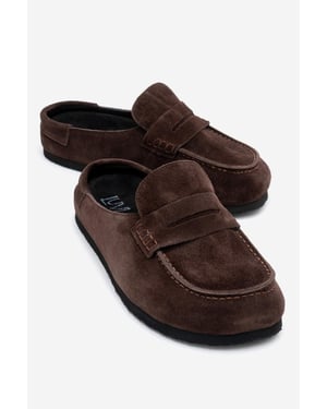 Priva Leren Instap Slipper