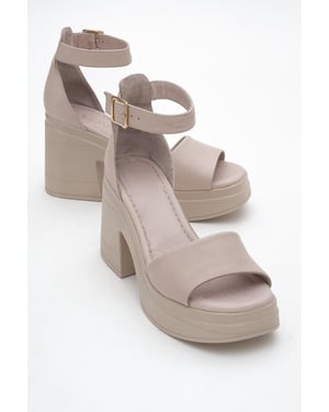 MARGOT Leer Platform Sandaal (Women)