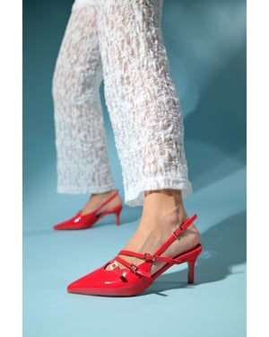 Magra Puntneus Slingback Stiletto