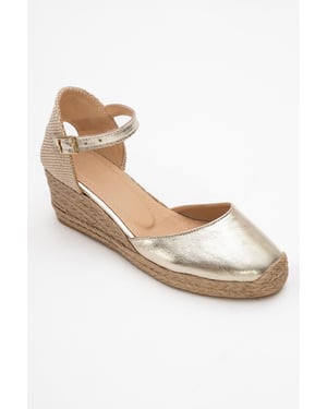 Aldea Leren Platform Espadrille (Dames)