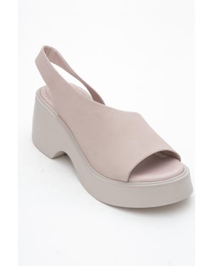 ROY Leren Wedge Sandaal (Dames)
