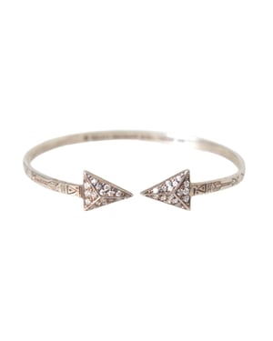 Pijlmanchetarmband Zilver Pave Diamant
