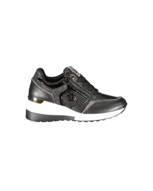 Laura Biagiotti Zwarte Polyurethaan Dames Sneakers