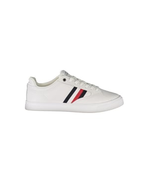 Tommy Hilfiger Bianco Leren Sneakers voor Heren