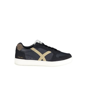 Gas Blauw Polyurethaan Heren Sneakers