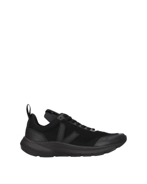 Veja Zwarte Stoffen Sportschoenen
