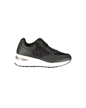 Laura Biagiotti Zwarte Polyurethaan Dames Sneaker