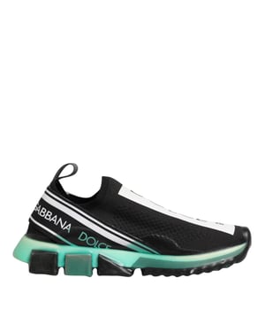 Dolce & Gabbana Zwarte Slip-On Sorrento Heren Sneakers Schoenen