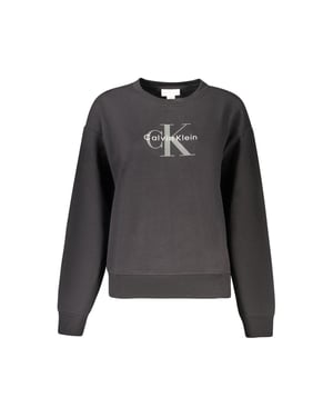 Calvin Klein Zwarte Katoenen Dames Sweatshirt