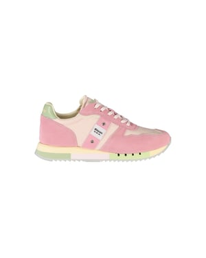 Blauer Rosa Polyurethaan Dames Sneaker