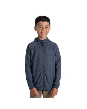 Craghoppers Frey Nosilife Hooded Jacket voor kinderen/Kinderen (Blauwe Marine)