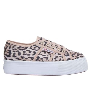 Superga Dames/Dames 2790 Jaguar Print Trainers (Beige)