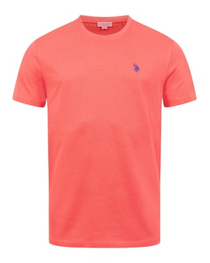 U.S. Polo Assn. heren basic T-shirt van 100% katoen