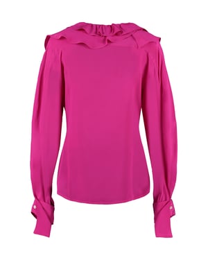 Gerimpelde Zijde Blouse