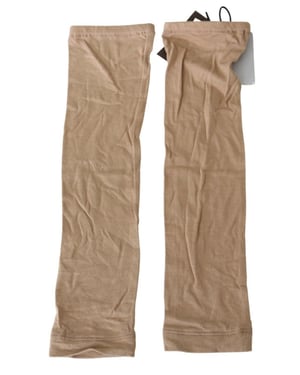 Beige Armwarmers Rekbare Gebreide Materialen