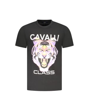 Cavalli Class Nero Katoenen Heren T-Shirt
