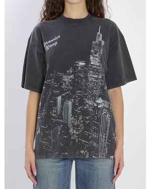 T-shirt met strassstenen