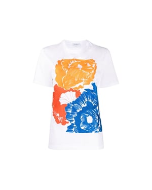Salvatore Ferragamo Witte Katoenen T-shirt