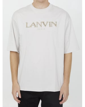 Katoenen t-shirt met logo casual korte mouwen