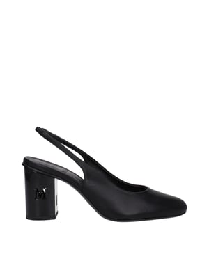Max Mara Zwarte Leren Hakken