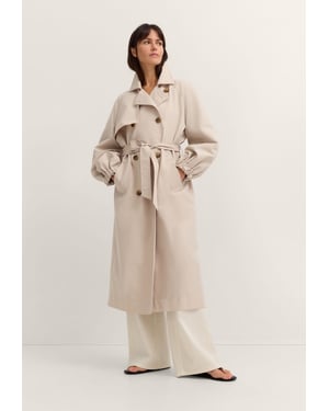 Bugatti Damen Trenchcoat waterafstotend met strikceintuur