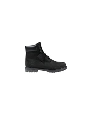 Timberland Zwarte Leren Veterschoenen