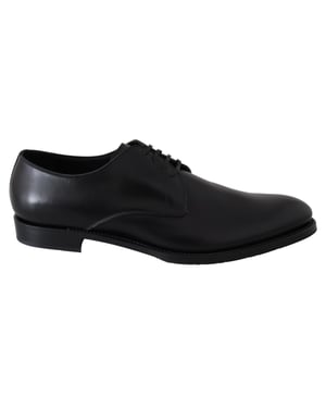 Dolce & Gabbana Zwarte Leren SARTORIA Handgemaakte Schoenen