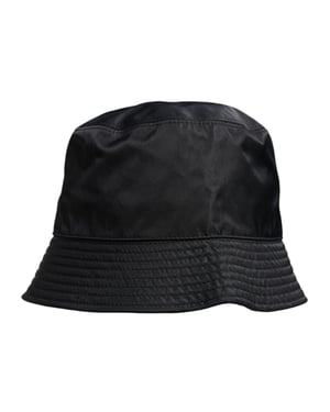 Dolce & Gabbana Zwarte Katoenen Breedgerande Bucket Hat