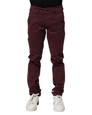 CYCLE Bordeaux Katoenen Stretch Skinny Fit Heren Jeans