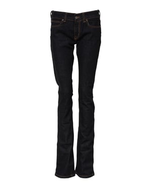 GF Ferre Donkerblauwe Katoenen Halflange Skinny Denim Jeans