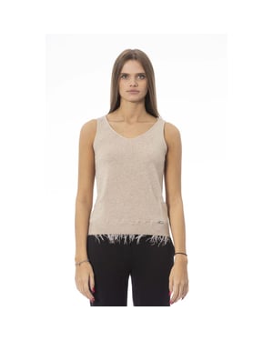 Baldinini Trend Beige Wol Dames Top