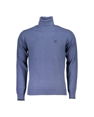 North Sails Blauwe Poliammide Mannen Trui Hoody