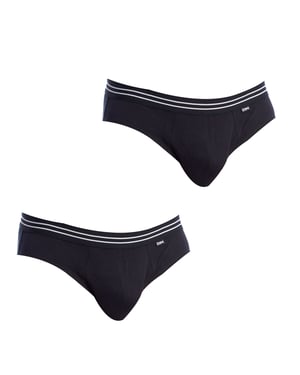 Pack-2 Slips Katoen Stretch ademend materiaal D6577 voor mannen comfortabel en stijlvol ontwerp voor mannen