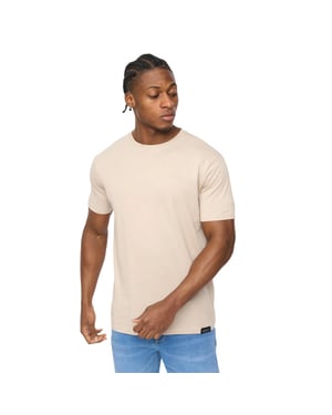 Crosshatch Heren Allmoore T-Shirt (Licht Steen)