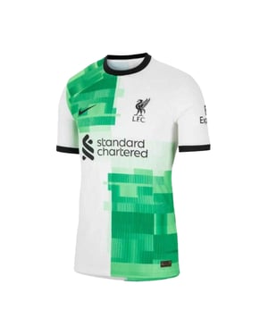 Nike Heren Liverpool FC Voetbal T-Shirt (Wit, Groen)