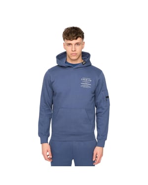 Duck and Cover Heren Rayland Hoodie (Denim Blauw)