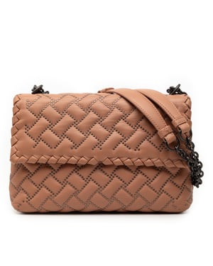 Tweedehands Kleine Nappa Intrecciato Studded Olimpia Schoudertas