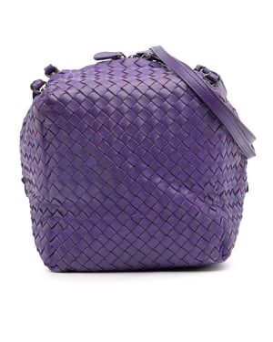 Tweedehands Nappa Intrecciato Cube Schoudertas