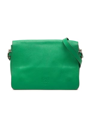 Tweedehands Pebbled Kalfsleer Anagram Flap Crossbody