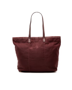 Tweed handschoen Tessuto Canapa Logo Tote