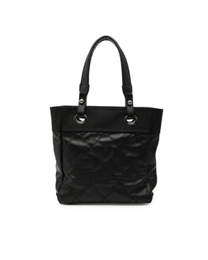 Tweedehands Kleine Gequilt Gecoate Canvas Paris Biarritz Tote