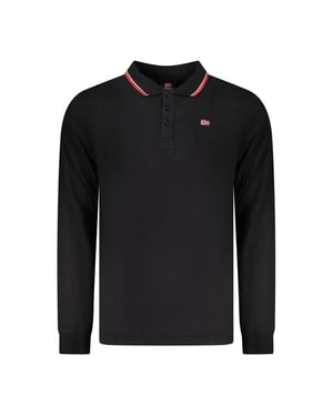 Noorwegen 1963 Zwart Katoenen Polo Shirt voor Mannen