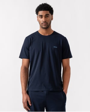 Mix&Match met Geborduurd Logo T-Shirt in Marineblauw